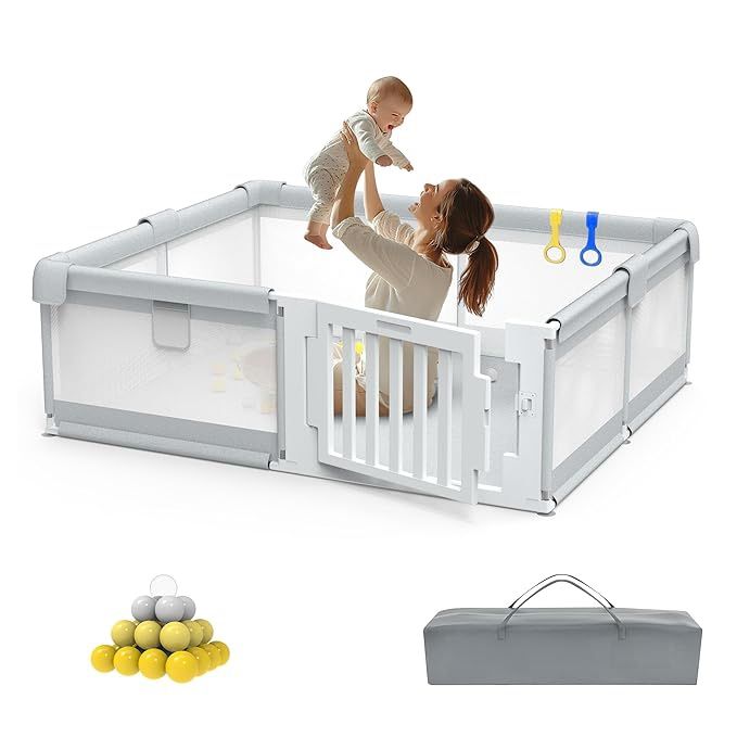 Brand New In Box 71 ×59 Large Baby Playpen with Gate, Baby Play