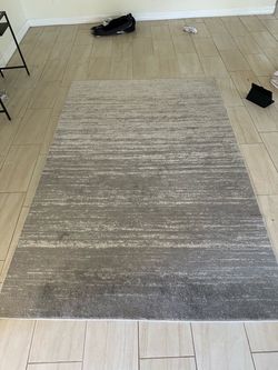 Large Gray Gradient Area Rug