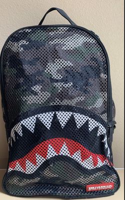 SprayGround Camo Shark Backpack