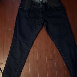 Isabel Maternity by Ingrid & Isabel Dark Wash Jeggings – Size 6/28R