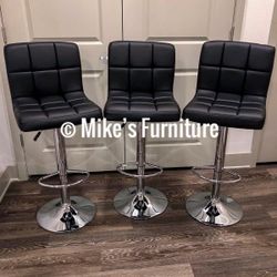 New Adjustable Bar Stools, barstools, barstool, bar stool, Sillas, Dining Chairs, chair, chairs, cadeiras (4 colors Red, Black, White, Gray)