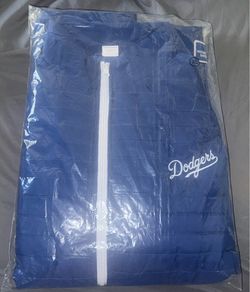 LA Dodgers Blue Puffer Vest XL Blue Healthcare Night Fan Gear Jacket