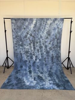 6x9 ft Blue Abstract Backdrop Abstract Tie-Dye Photography Backdrop Background Cotton