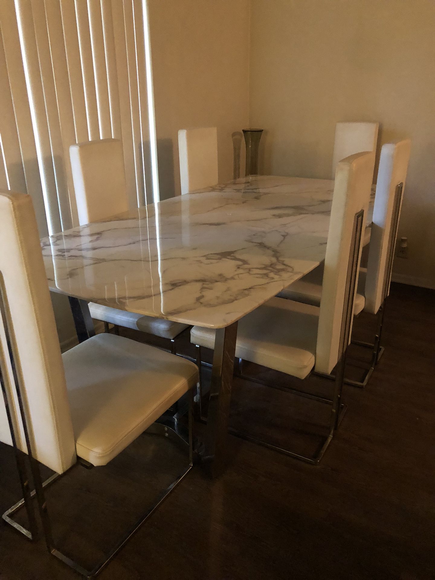 Marble Dining Table And Chairs  