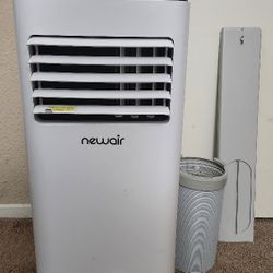 Newair 8,000 BTU Portable Air Conditioner (5,000 BTU DOE), Compact AC Design with Easy Setup Window Venting Kit, Self-Evaporative System, Quiet Operat