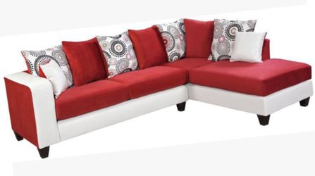 Brand new red sectional couch