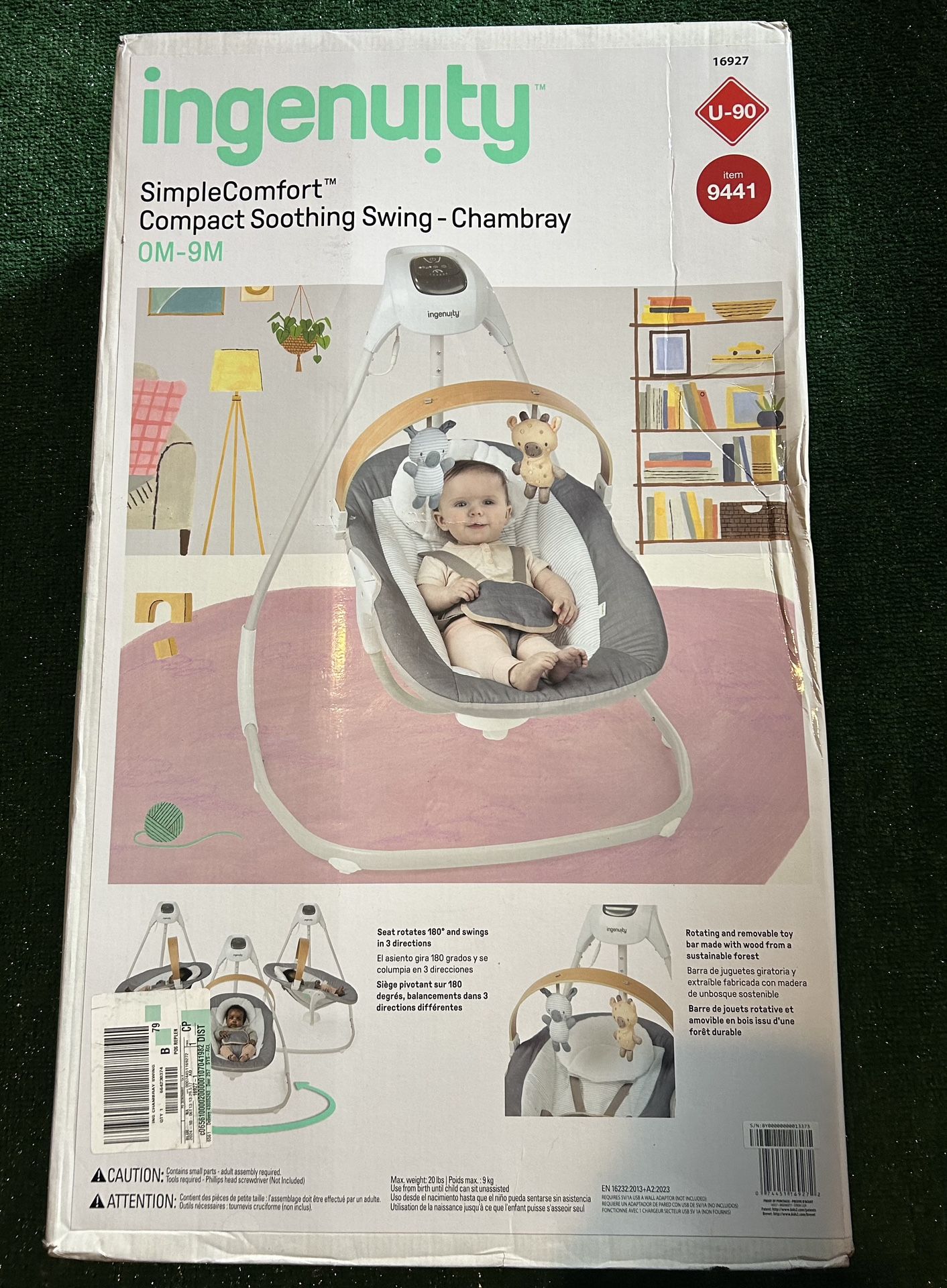 Ingenuity 0-9 Month Baby Swing (BRAND NEW)