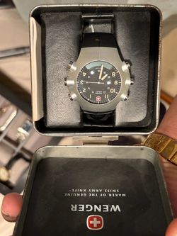 Swiss Army Wenger Watch with Original Tin Box