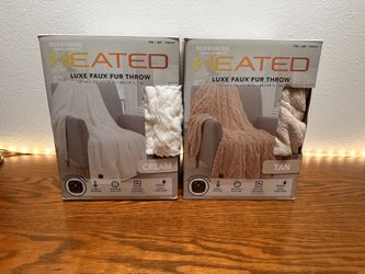 Berkshire Heated Blankets White And Tan