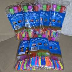 Magic Balloons! Fill 111 Water Balloons In A Minute! Set Of 7 Bags Summer/Party