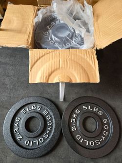 Brand New 5lb Body Solid Olympic Weight Plates