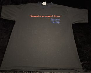 Mens XL Vintage 1994 Forrest Gump Stupid Is As Stupid Does Movie Promo Tshirt
