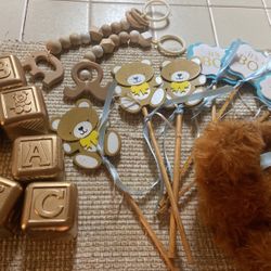 Teddy Bear Baby boy  Shower Party Decor 