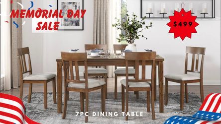 7 PC DINING TABLE