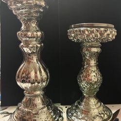 Candle Pillars 2 Glass - Deco