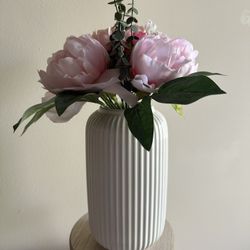 Ceramic Vase (flowers Included!)