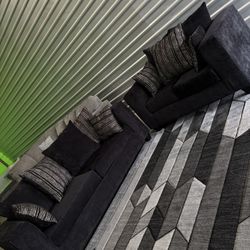 Nice 2pc Sofa Couch Set (DELIVERY AVAILABLE)