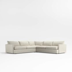 Crate Barrel Deep Lounge Sectional Sofa 