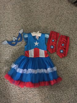 Marvel Captain America Tutu costume size 4-6