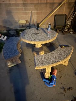 Stone bench table FREE