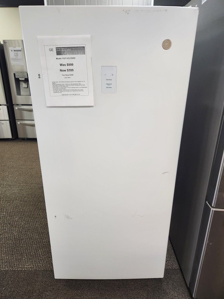 Garage Ready 14.1 cu. ft Frost Free Defrost
Upright Freezer in White