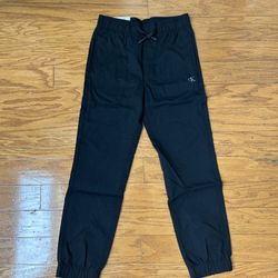 NWT Calvin Klein Jeans youth tech joggers black Size S 7/8