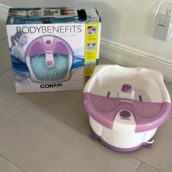 Conair Foot Spa With Vibration And Jets Color Pink/White 