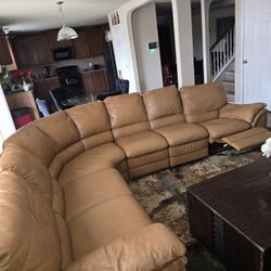 Leather Sectional 