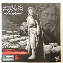 2017 EXCLUSIVE STAR WARS THE BLACK SERIES. AHCH-TO ISLAND.  LUKE SKYWALKER JEDI MASTER 6 " ACTION FIGURE. 
