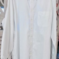 Paul Fredrick White Dress Shirts 18x36