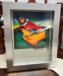 1980 Olympic Games Poster 3D Framed Shadow Box
