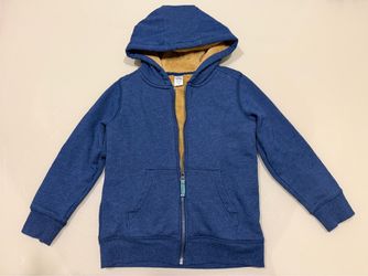 Carter’s Kid Fleece Zip-Up Hoodie (Navy Blue, Size 7Y)