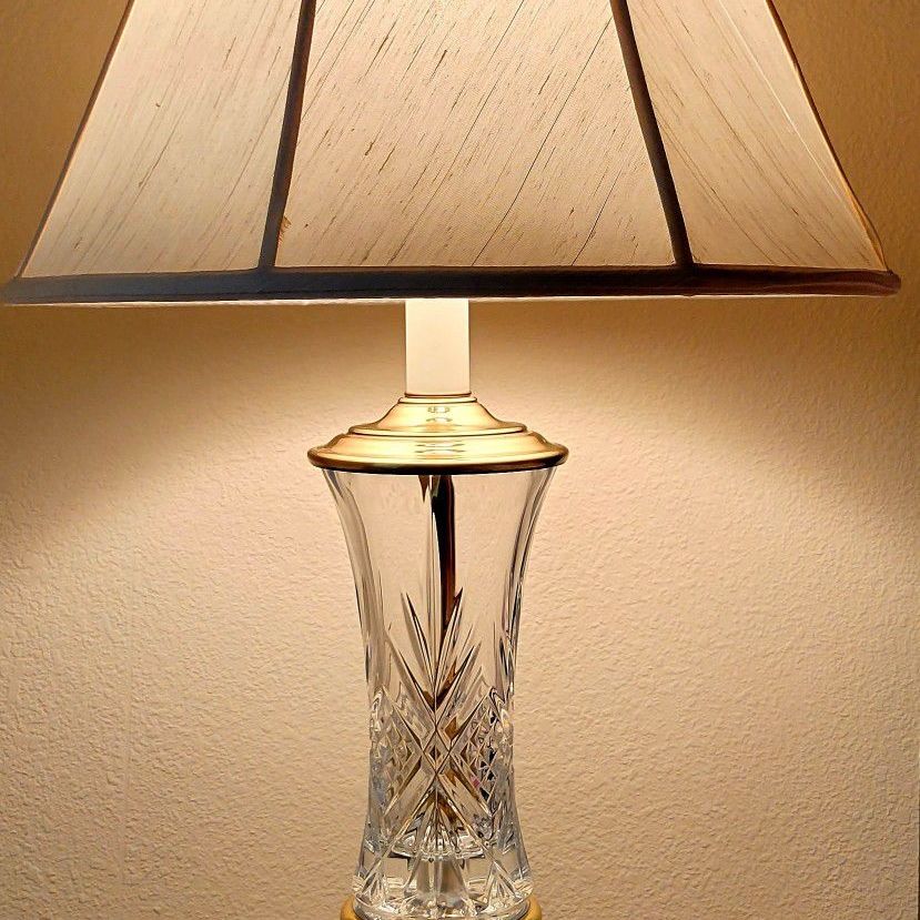 Stiffel Crystal Lamp 31"