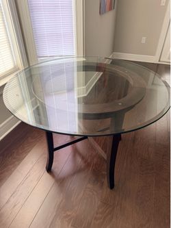 36” Glass Table - Crate and Barrel