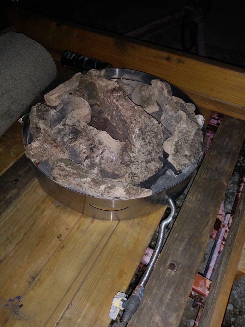 Propane fire pit