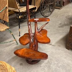 Handcrafted Wooden Flower Stand