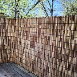 One Panel Natural Read Fencing 6.5’ X 9’ Bamboo Privacy