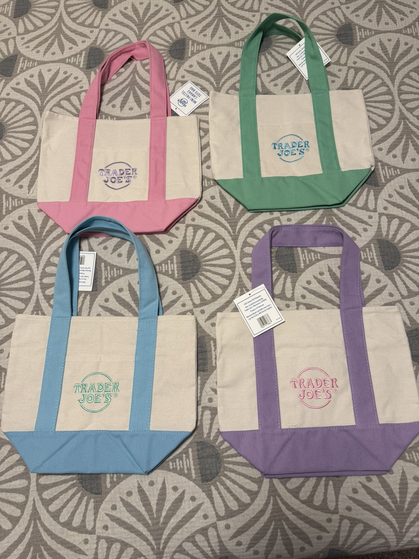 Trader Joes Tote Bags (set of 4)