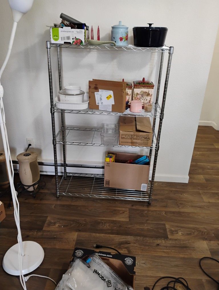 Nice Solid Bakers Rack Shelving Shelf