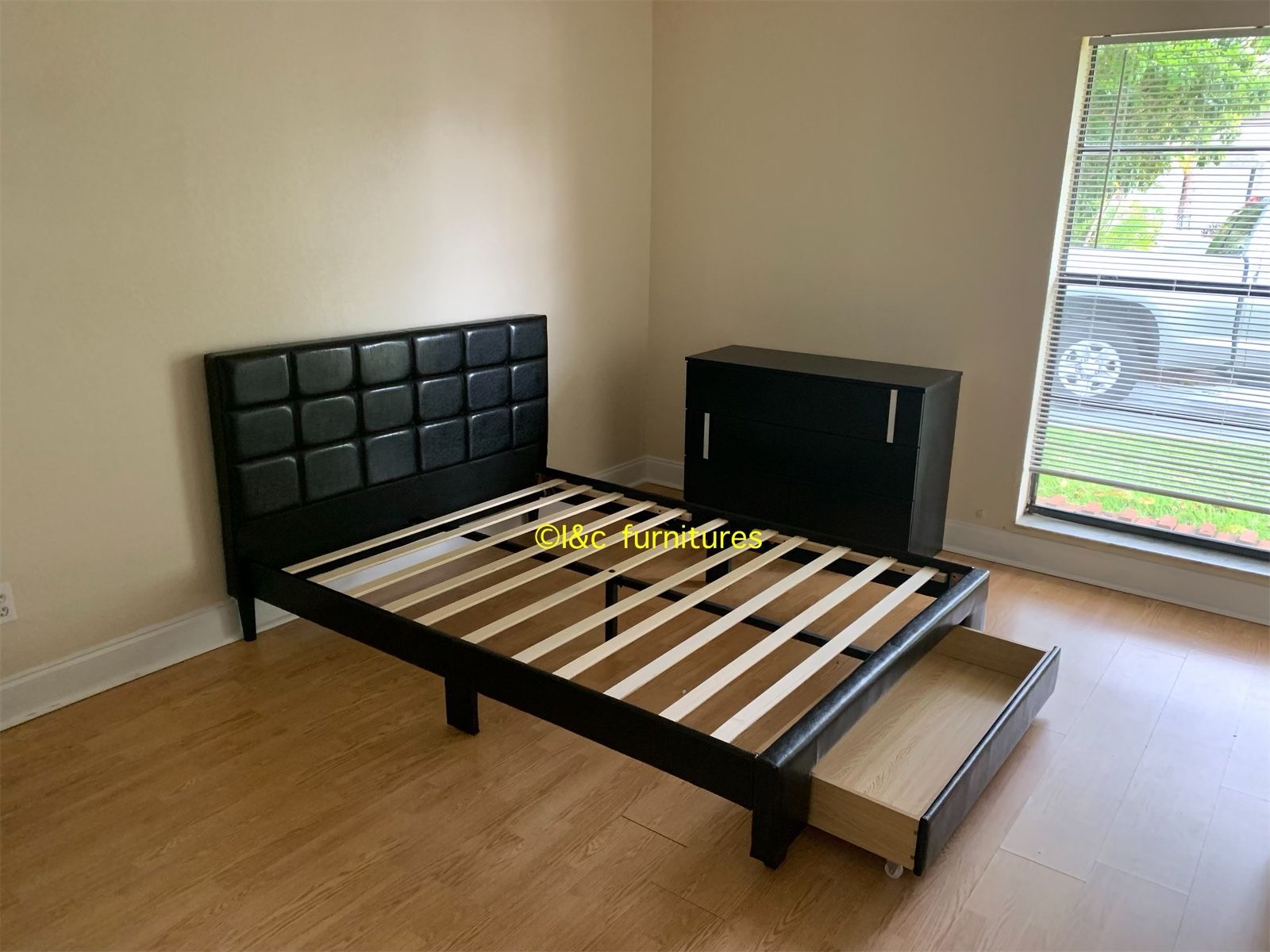 3 Piece Full Size Or Queen Size Bedroom Set New In The Box 📦 Same Day Delivery. Bed Frame Mattress Dresser