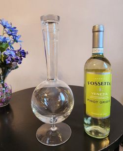 Vintage Vera Wang Wedgwood Glass Decanter with Lid