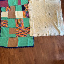 Vintage Afghan Baby Blanket Bundle Shipping Available