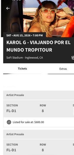 Karol G tickets