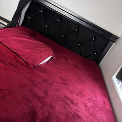 Bedframe bedroom frame black