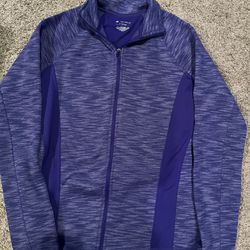 Tek Gear Womens Jacket Full Zipper Purple Long Sleeve Size S