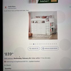 Cute Bed Frame Used.