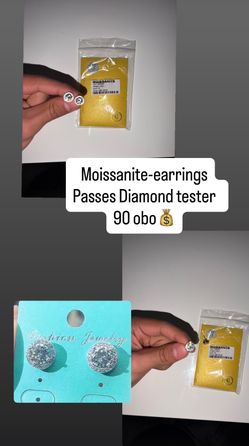 Moissanite earrings