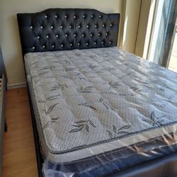 Queen Bed Frame With Mattress