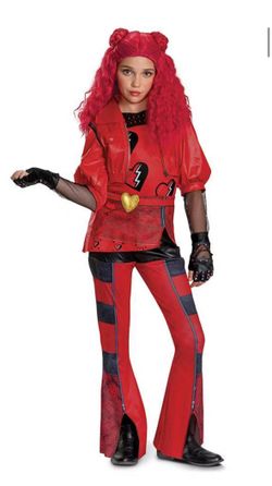 Disney Descendants Princess Red Girls Costume Size Large 12/14