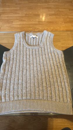 LOFT sleeveless knit sweater vest size S